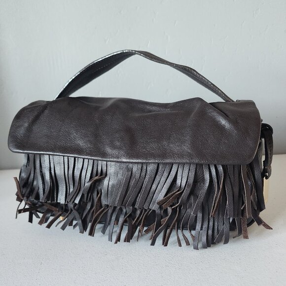 Furla Handbags - Furla Brown Fringe Bag "EUC"